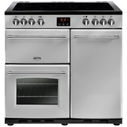 Belling Farmhouse 90E 90cm Electric Range Cooker in Silver 444444125